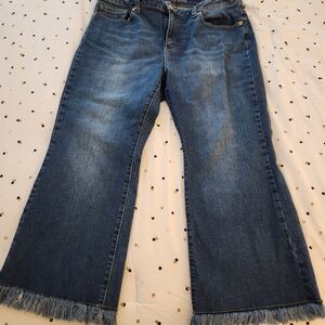Women's Blue Wide-Leg Jeans